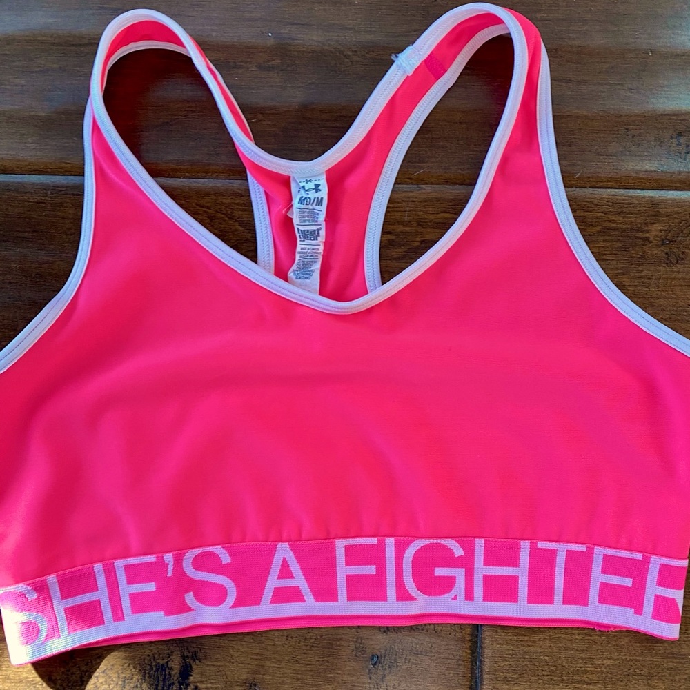 Under armor unpadded sports bra medium